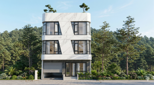 Thiết kế nhà 3 tầng hiện đại,