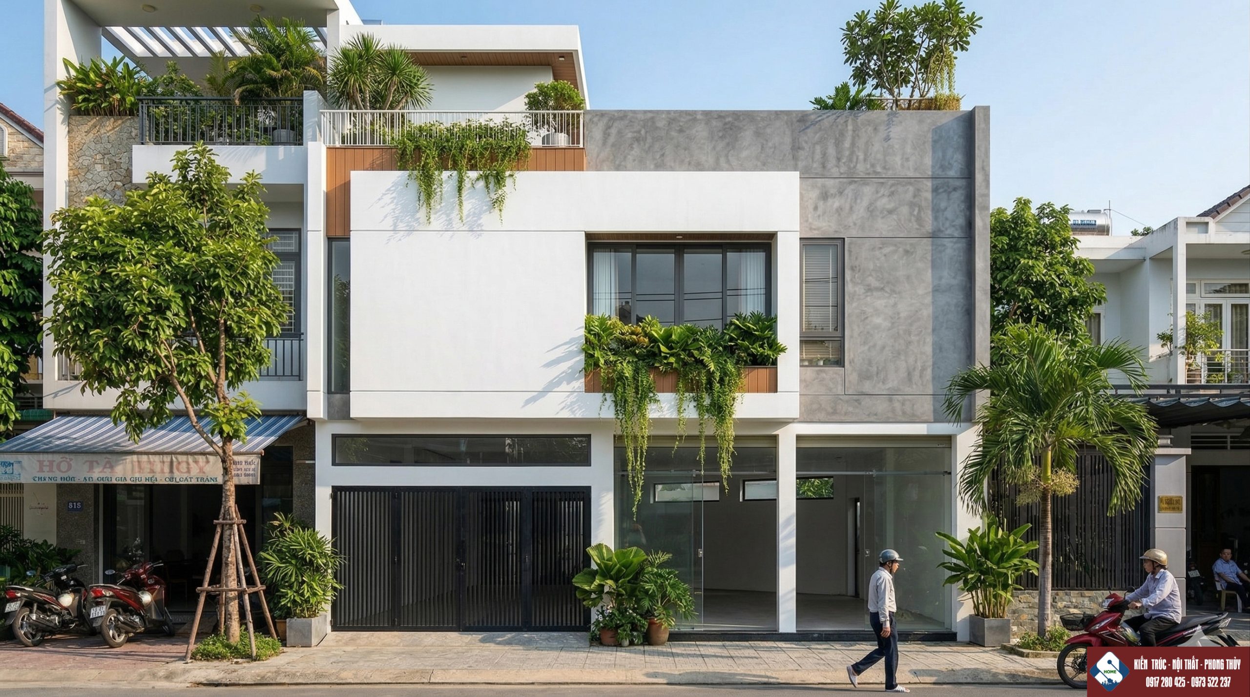 thiết kế nhà hai tầng hiện đại tại vinh